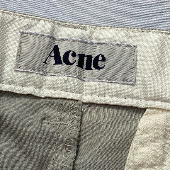 Acne Roc Satin Chino. SS12 in beige. Stockholm style geek chic. - Picture 15 of 16